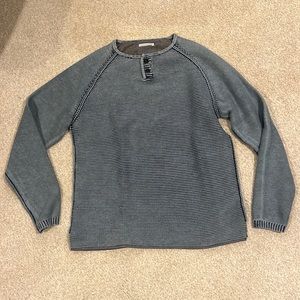 Carbon 2 Cobalt pullover Henley medium EUC blue